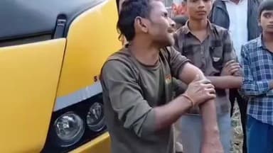 बेलसंड: बेलसंड में स्कूल बस के ड्राइवर-खलासी की पिटाई, स्थानीय लोगों ने कहा- हथियार लेकर आए थे बदमाश