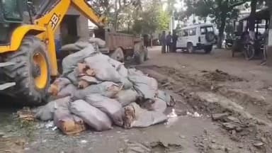 मेजरगंज: मेजरगंज थाना में मजिस्ट्रेट की मौजूदगी में 3737 लीटर से ज़्यादा देशी-विदेशी शराब नष्ट की गई