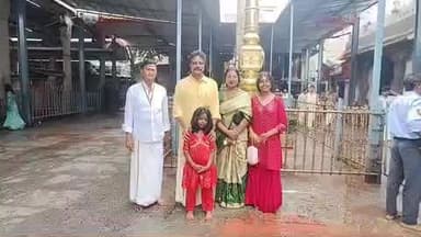 ముక్కంటి దర్శించుకున్న ప్రముఖ సినీ నటుడు, డబ్బింగ్ ఆర్టిస్ట్ అయ్యప్ప