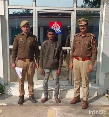 अजीतमल: अजीतमल पुलिस ने बड़ी कार्रवाई करते हुए वांछित अभियुक्त अनुज निषाद को जैनपुर नहर पुल से किया गिरफ्तार