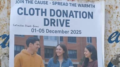 घुमारवीं: घुमारवीं में वस्त्र दान अभियान की शुरुआत, 5 दिसंबर तक चलेगा कार्यक्रम