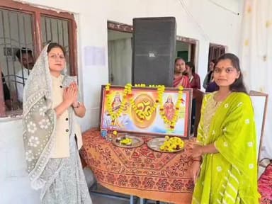 सीतामऊ: ग्राम नेत्रावली के सरस्वती शिशु मंदिर में सप्तशक्ति संगम कार्यक्रम का आयोजन