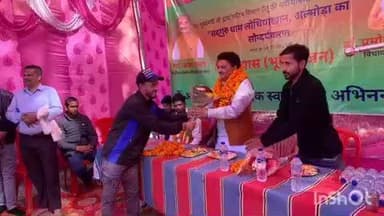 भिकियासैन: मुसोली में श्री सद्गुरु धाम मंदिर निर्माण का भूमि पूजन, विधायक डॉ. प्रमोद नैनवाल रहे मुख्य अतिथि