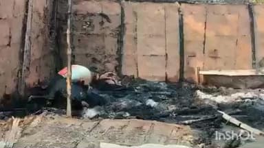 अंधराठाढ़ी: गंगद्वार गांव में आग से तीन लोगों के मवेशी घर जले, सात मवेशियों की झुलसकर मौत