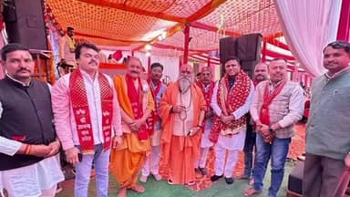 तेंदूखेड़ा: आनंद धाम में शत चंडी महायज्ञ का आयोजन, राज्यमंत्री के अनुज सतेंद्र सिंह लोधी हुए शामिल