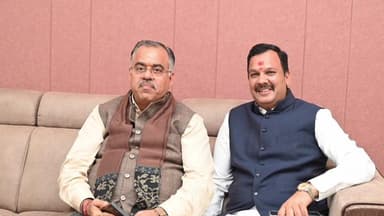 घट्टिया: विधायक सतीश मालवीय ने भाजपा संगठन के राष्ट्रीय महासचिव से मुलाकात की