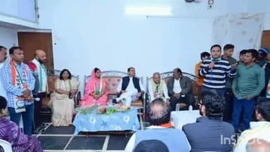 गोरेगाव: नगरपरिषद निवडणुकीच्या रणधुमाळीत चंद्रमोहन नवाल यांचे निवास स्थान गोंदिया येथे खासदार प्रफुल पटेल यांची भेट