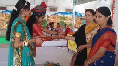 बावड़ी: तिंवरी में आदर्श विद्या मंदिर में 'सप्तशक्ति संगम' कार्यक्रम का आयोजन