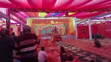 man annpurna Ramleela Parshuram Lakshman samvad hote hue sabhi log Leela ka Anand le rahe hain