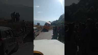 Solan Bus Accident #schoolbus