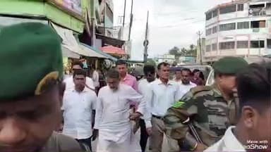 বিশালগড়: বিশালগড়ে কংগ্রেস ভবনে অগ্নিসংযোগ এর ঘটনায় পরিদর্শনে আসেন প্রদেশ কংগ্রেস সভাপতি