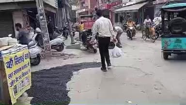 सोनीपत: सोनीपत के कच्चे क्वार्टर ओल्ड रोड पर पैच वर्क से लोगों को मिली राहत