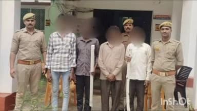 बिंदकी: जहानाबाद थाना पुलिस ने मारपीट के मामले में वांछित 4 अभियुक्तों को किया गिरफ्तार, बरामद हुए लोहे का पाइप व बांस का डंडा