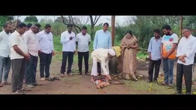 शिराळा: सागाव ग्रामपंचायतीकडून स्मशानभूमी दुरुस्तीच्या कामाचा शुभारंभ..