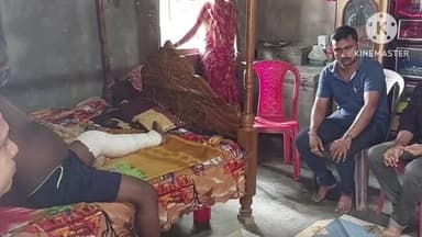 কুমারঘাট: কুমারঘাট পুরপরিষদের ৪ নং ওয়ার্ড এলাকার বাইক দুর্ঘটনায় আহত ব্যক্তিকে দেখতে যায় বিজেপি মন্ডলের নেতৃত্বরা