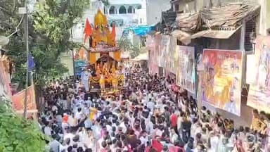जळगाव: कार्तिक एकादशीनिमित्त श्रीराम रथउत्सवाचे रथ चौक येथील श्रीराम मंदिर येथून आयोजन