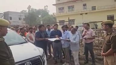 मिश्रिख: नैमिषारण्य में कॉरिडोर विकास कार्यों का जिलाधिकारी ने लिया जायजा, मच गया हड़कंप