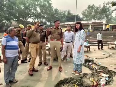 कन्नौज: कार्तिक पूर्णिमा स्नान के दृष्टिगत मेंहदीघाट पर तैयारियों का किया गया निरीक्षण