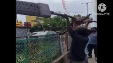 ಗೌರಿಬಿದನೂರು: ಬೀದಿ ದೀಪ ಬಿದ್ದು ಬೈಕ್ ಸವಾರಣಿಗೆ ಗಂಭೀರ ಗಾಯ ಗೌರಿಬಿದನೂರಿನಲ್ಲಿ ಘಟನೆ