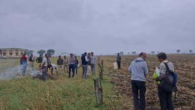 लटेरी: लटेरी के ग्राम निसोबरीं में पंचायत भवन निर्माण के लिए भूमि कराई गई मुक्त