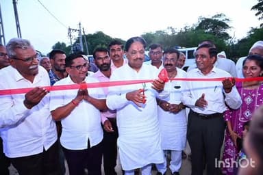 વિસનગર: બાજીપુરા ગામે મંત્રી ઋષિકેશ પટેલે નવીન રોડનું લોકાર્પણ કર્યું