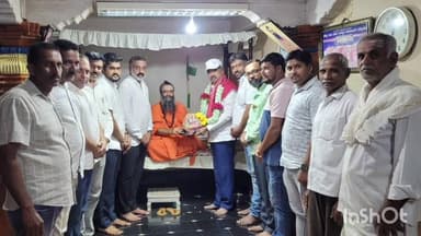 ಹೊಸನಗರ: ಮಳಲಿಮಠ ಗುರುನಾಗಭೂಷಣ ಶ್ರೀಗಳ ಆಶೀರ್ವಾದ ಪಡೆದ ಹರತಾಳು ಹಾಲಪ್ಪ