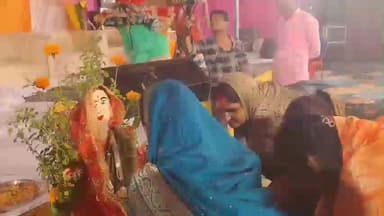 शाहबाद: दिलेरगंज स्थित मां कात्यायनी शक्तिपीठ पर तुलसी सालिग्राम जी का विवाह हुआ