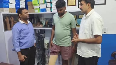 विधायक नैना चौटाला ने युवक का कृत्रिम पैर लगवाकर समाज को दी प्रेरणा,युवक ने जताया आभार