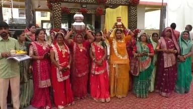 नागदा: नागदा के दुर्गापुरा में तुलसी विवाह का आयोजन