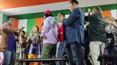 ওদালগুৰি: মাজবাটত বিধায়ক,মন্ত্ৰী চৰণ বড়ো আৰু এমচিএলএ শ্যাম চুণ্ডীক ৰাজহুৱা  সম্বৰ্দ্ধনা