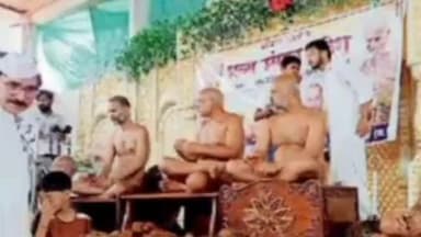 केसली: नगर में मुनि संघ का आगमन, समाज जनों ने की भव्य अगवानी