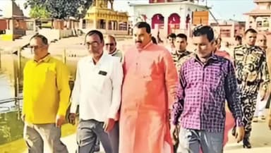 कुरसाकांटा: कुर्साकांटा में विधायक विजय मंडल ने सुन्दरनाथ धाम विकास कार्यों का किया निरीक्षण