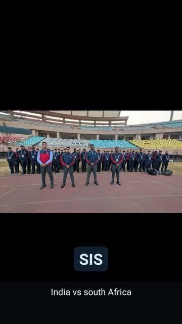 SIS OFFICER'S in JSCA STADIUM,RANCHI.Today match between India vs South Africa .SIS fully prepared to tackle @BCCI_nis .