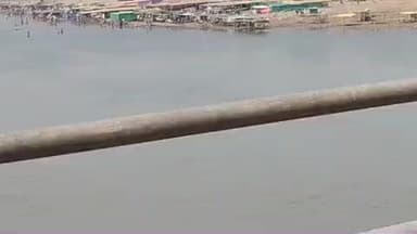 उदयपुरा: बोरास: नर्मदा तट पर जलस्तर हुआ कम, मौके पर जाकर ली गई जानकारी