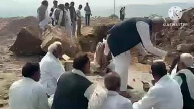 सपोटरा: बालौती में 51 फीट ऊँची आदि शिव की भव्य मूर्ति के कार्य का विधिवत पूजा-अर्चना के साथ शुभारंभ, MLA हंसराज मीना हुए शामिल