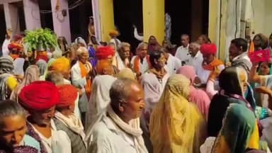 बेगुं: बेगू उपखंड क्षेत्र के नरसिंहपुरा में 151 गांवों से पहुंची प्रभात फेरियों का ग्रामीणों ने किया स्वागत