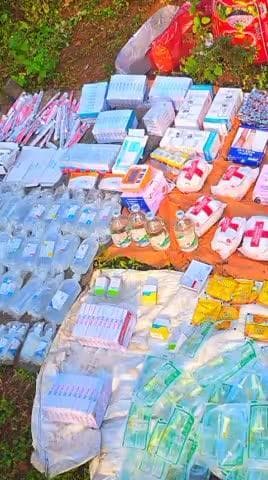 किरनापुर: सिरका मोजाडेरा और अलीटोला के जंगलों से भारी मात्रा में नक्सली सामग्री बरामद