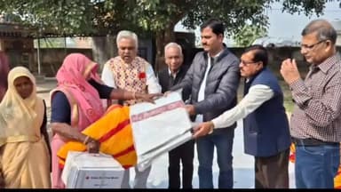 नैनवां: रेड क्रॉस सोसाइटी बूंदी द्वारा राहत सामग्री का वितरण किया गया