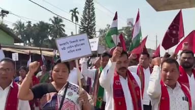 দুধনৈ: ছয় জনগোষ্ঠীক জনজাতিকৰণক লৈ দুধনৈত উত্তাল প্ৰতিবাদ সাব্যস্ত কৰে