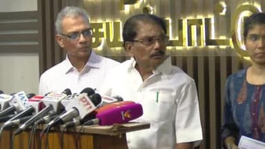 மயிலாப்பூர்: புயலால் பெரும் பாதிப்பு இல்லை - அமைச்சர் கேகேஎஸ்எஸ்ஆர் எழிலகத்தில் பேட்டி