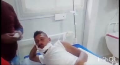 मदनपुर: खिरियावा मोड़ के पास सड़क दुर्घटना में दो युवक हुए घायल