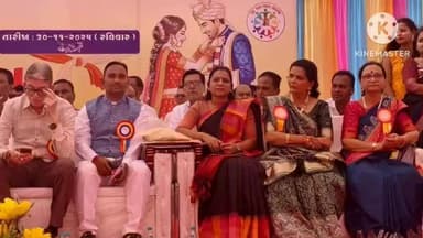 સંખેડા: નગરમાં રાણા સમાજ દ્વારા આયોજિત છટ્ટા સમૂહ લગ્ન ઉત્સવમાં જિલ્લા પંચાયત પ્રમુખ ની હાજરી આપી.