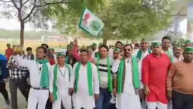 #आज जनपद #गौतमबुद्धनगर में #नोएडा एक्सप्रेस के फलेदा #कट पर भा.कि.यू.लोकशक्ति के #राष्ट्रीय अध्यक्ष श्री मास्टर श्यौराज