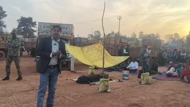 पेशरार: पाखर सरना पाठ काटा घर के पास जेएलकेएम का प्रदर्शन, हिंडाल्को से ₹50 लाख मुआवज़े और नौकरी की मांग