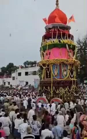 ಕೂಡ್ಲಿಗಿ: ಕಾನಮಡುಗು ಗ್ರಾಮದಲ್ಲಿ ಭಕ್ತಾದಿಗಳ ಸಮ್ಮುಖದಲ್ಲಿ ವಿಜೃಂಭಣೆಯಿಂದ ಜರುಗಿದ, ಶ್ರೀ ಶರಣಬಸವೇಶ್ವರ ರಥೋತ್ಸವ