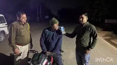 सेपउ: पुलिस ने ब्रेथ एनालाइजर से वाहन चालकों की की जांच