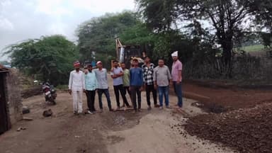 गांगड़तलाई: गांगड़तलाई–तेजपुरा मार्ग पर पेचवर्क कार्य शुरू, पब्लिक ऐप की खबर का असर