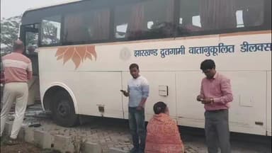 पीरटांड: पीरटांड़ के छछन्दो में तेज हवा से मां तारा बस का शीशा फटा, तीन यात्री घायल