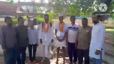 घंसौर: मां नर्मदा परिक्रमा के लिए घंसौर नगर से निकले दो युवक