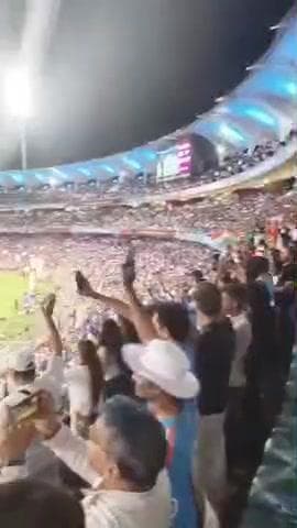 team india ki jeet par cricket stadium gunja....